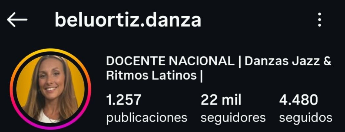 Belén Ortiz después — 22.000 seguidores
