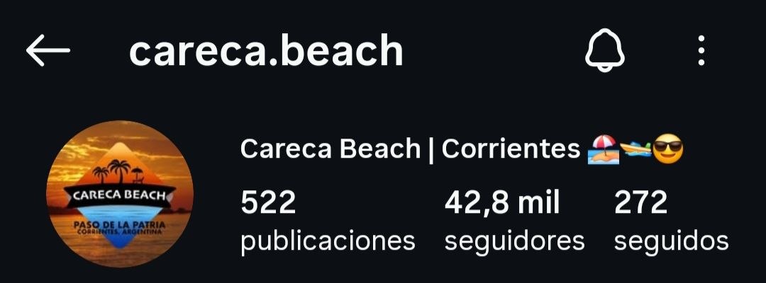 Careca Beach después — 42.800 seguidores