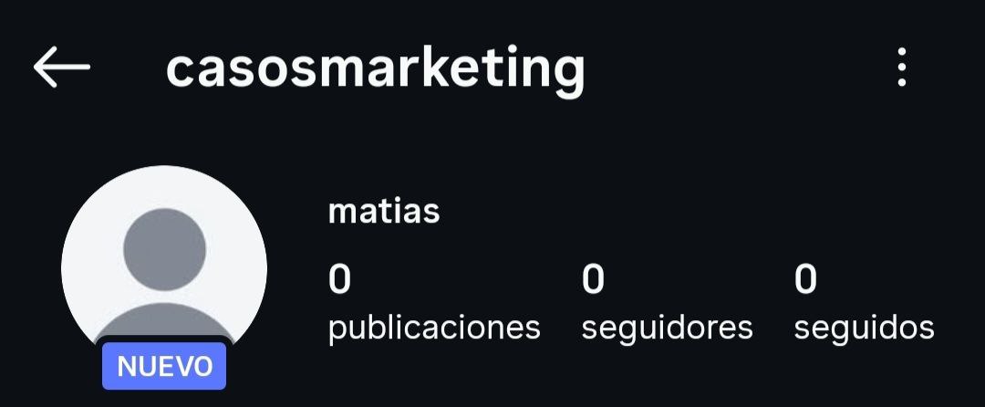 Casos Marketing antes — 0 seguidores