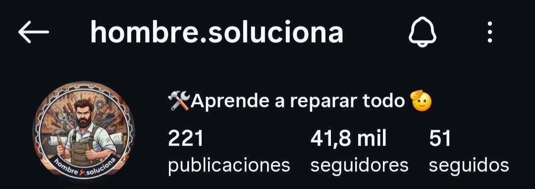 Hombre Soluciona después — 41.800 seguidores